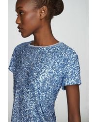 Maeve - Sequin Tee - Lyst