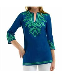 Gretchen Scott - Cotton Embroidered Reef Tunic Top - Lyst