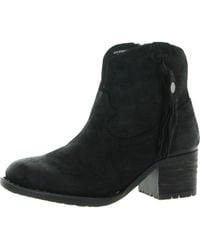 Born - Leather Cowboy Ankle Boots - Lyst