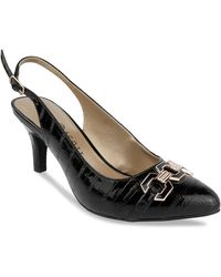 Karen Scott - Gildyy Patent Pointed Toe Slingback Heels - Lyst
