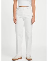 Guess - Caleena High-Rise Straight Jeans - Lyst