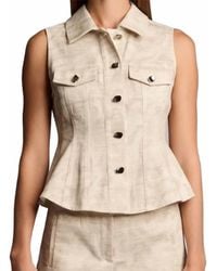 Hevron - Skylar Sleeveless Button-Down Top - Lyst