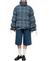Moon River - Plaid Puffer Jacket - Lyst