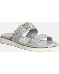 Guess Factory - Keily Logo Slides - Lyst