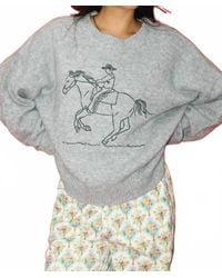 Bailey Rose - Embroidered Cowboy Knit Sweater - Lyst