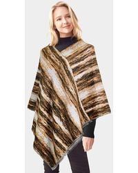 TRUEDAMES - Vertical Patterned Poncho - Lyst
