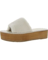 Matisse - Solana Faux Fur Slip-on Platform Sandals - Lyst