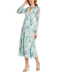 Adrianna Papell - Tiered Long Maxi Dress - Lyst