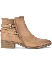 BareTraps - Mackenzie Boots Salted Caramel Almond Toe Ankle Bootie Lion195 - Lyst