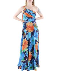 Lauren by Ralph Lauren - Zurinda Chiffon Floral Print Evening Dress - Lyst