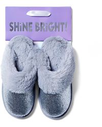 Dearfoams - Cozyfoams Glitter Scuff Slipper With Gift Bag - Lyst