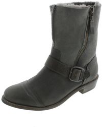 Koolaburra - Duarte Leather/suede Faux Shearling Mid-calf Boots - Lyst