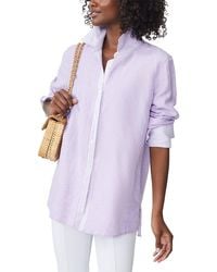 J.McLaughlin - Anilee Linen-Blend Blouse - Lyst