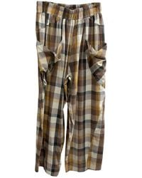 Easel - Plain Linen Pants - Lyst