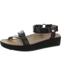 Vionic - Kayan Leather Flatform Footbed Sandals - Lyst