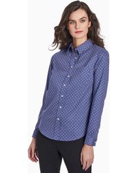Jones New York - Dotted Easy-care Oxford Button-up Shirt - Lyst