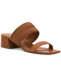 Vince Camuto - Shamira Leather Mules Slide Sandals - Lyst
