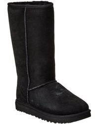 UGG - Classic Tall Ii Suede & Shearling Boot - Lyst