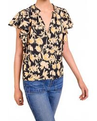 Ulla Johnson - Lilo Flutter Sleeve Blouse - Lyst