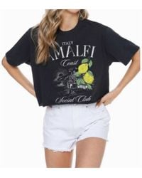Zutter - Coast Graphic Cropped Top - Lyst