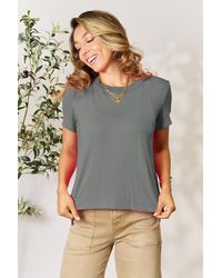 TRUEDAMES - Full Size Round Neck Short Sleeve T-Shirt - Lyst