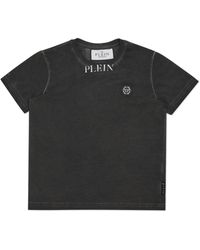 Philipp Plein - T-Shirt Round Neck Ss Basic Plein Old Dye - Lyst
