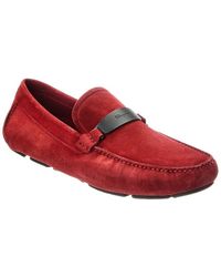 Ferragamo - Switch Evolo Suede Driver Loafer - Lyst