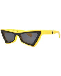 Off-White c/o Virgil Abloh - Sunglasses Cat Eye Full Rim, Frame And Dark Lens Oeri042Artemisia0207 - Lyst