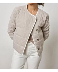 Lilla P - Striped Collarless Jacket - Lyst