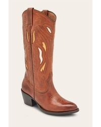 Frye - Shelby Deco Stitch Boots - Lyst
