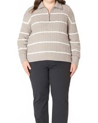 Dex - Half Zip Cable Sweater - Lyst