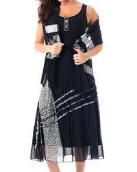Angel - Button Pattern Maxi Dress - Lyst