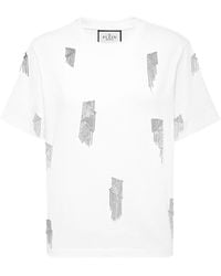Philipp Plein - Jersey T-Shirt Fit Round Neck Ss Fringe - Lyst
