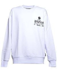 Philipp Plein - Cotton Crewneck Sweatshirt With Logo - Lyst