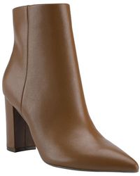 Marc Fisher - Glorena Leather Pointed Toe Booties - Lyst