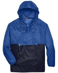 Harriton - Packable Hooded Nylon Jacket - Lyst