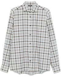 Peserico - Checked Pattern Shirt - Lyst