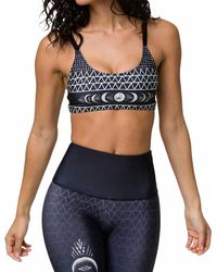 Onzie - Graphic Elastic Bra Top - Lyst