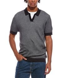 Onia - Textured Johnny Collar Polo Shirt - Lyst