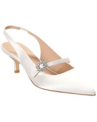 Stuart Weitzman - Aura Mary Jane Satin Slingback Pump - Lyst