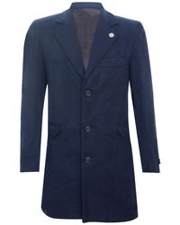 Oliver Tweed - Long Wool Slim Fit Overcoat - Lyst