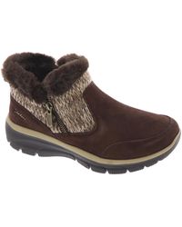 Skechers - Easy Going - Warmhearted Suede Faux Fur Winter & Snow Boots - Lyst