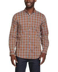 Eddie Bauer - Plaid Long Sleeve Getaway Flex Button Down Shirt - Lyst