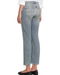7 For All Mankind - Daisy Ankle Boot Jeans - Lyst