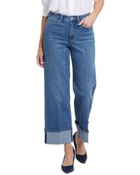 NYDJ - Teresa Deepwater Lake Wide Leg Jean - Lyst
