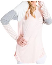 Nic & Jo - Colorblock Multicolored Longsleeve Top - Lyst