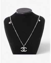Chanel - Coco Mark C21s Necklace Rhinestone - Lyst