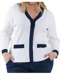 Capsule 121 - Hilda Long Sleeve V-Neck Jacket - Lyst