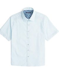 Stone Rose - Men Dot Short Sleeve Print Shirt - Lyst