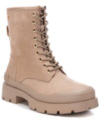Xti - Suede Lace-Up Booties By - Lyst